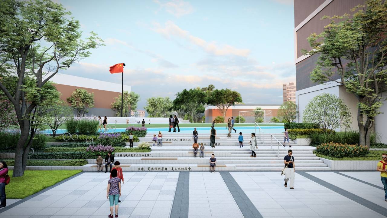 文化殿堂·典雅学府|广州广雅中学景观设计