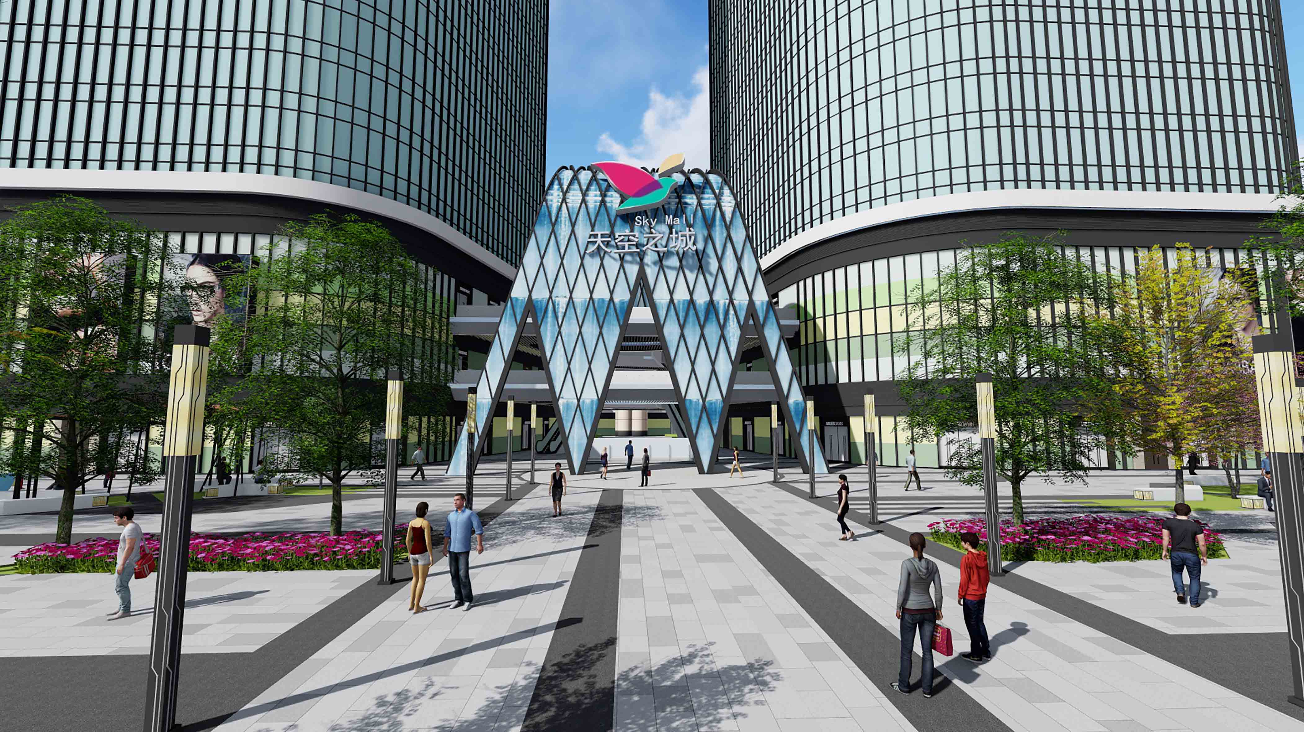 天空之城景观设计项目效果图